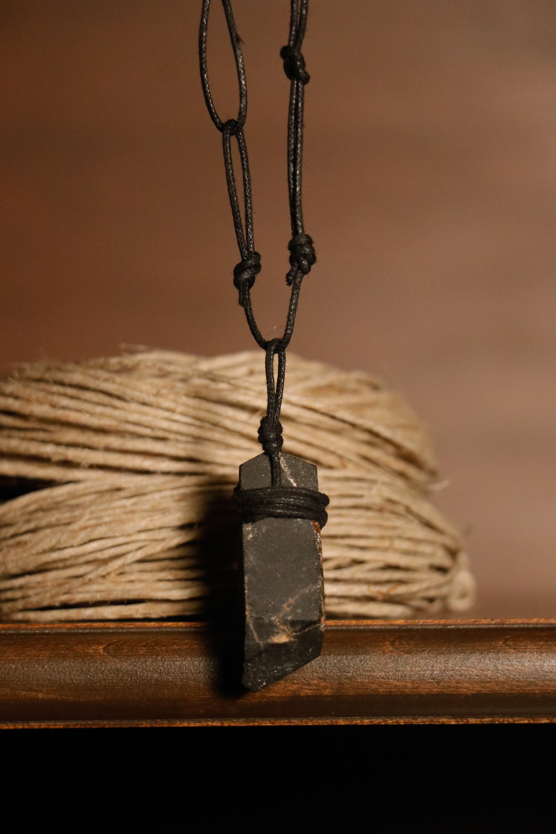 Basalt - when used in jewelry, it is said to help the wearer find strength and courage in difficult times.