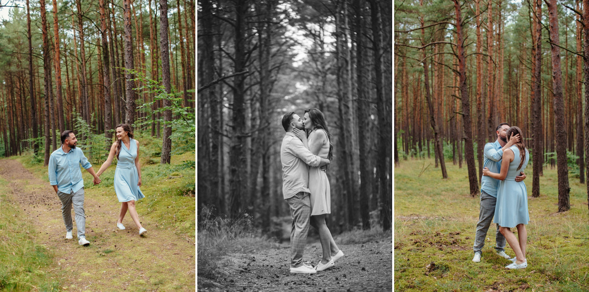 Sesja ślubna w lesie