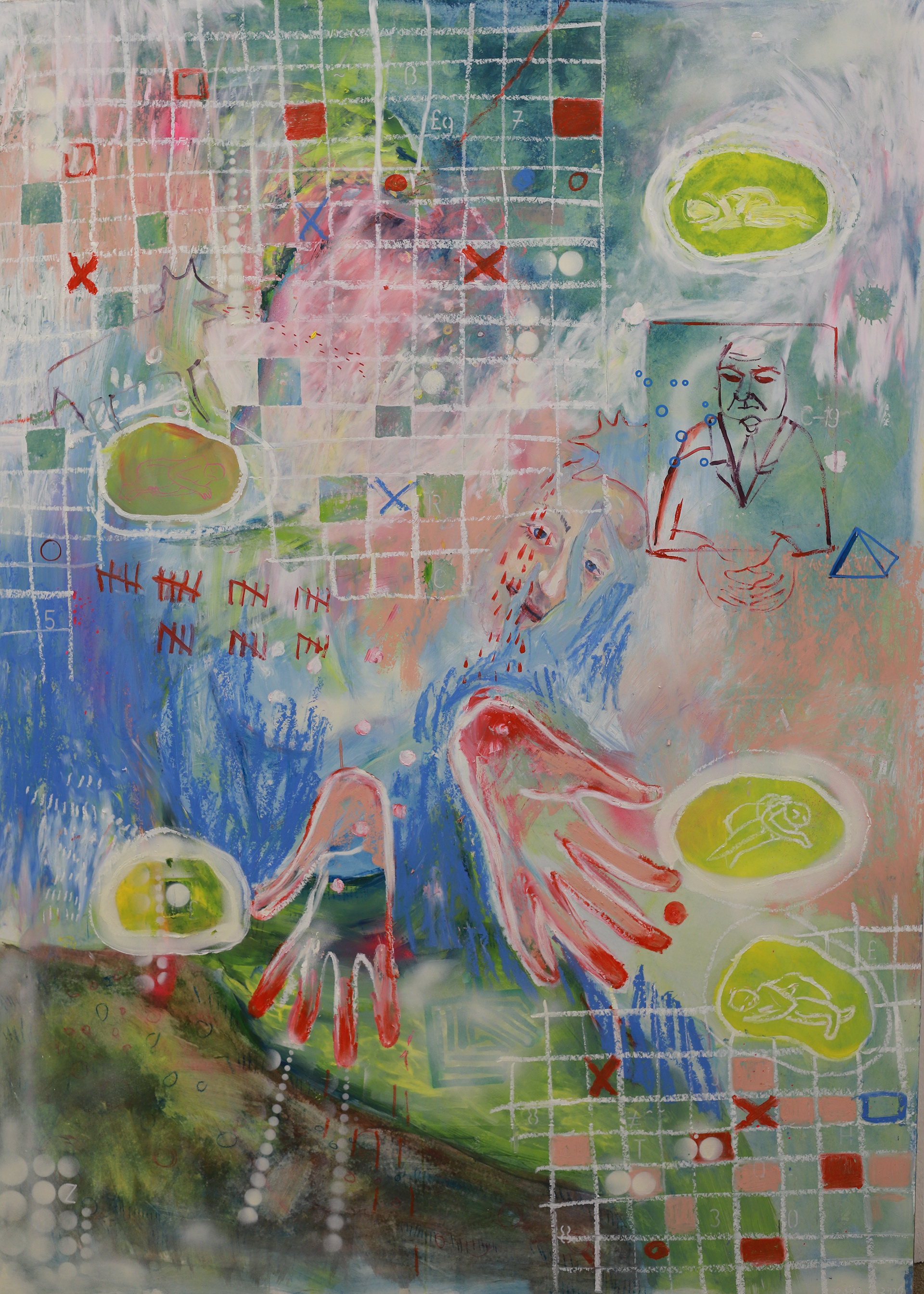 Calendar 2020, oil on board, 120 x 140 cm