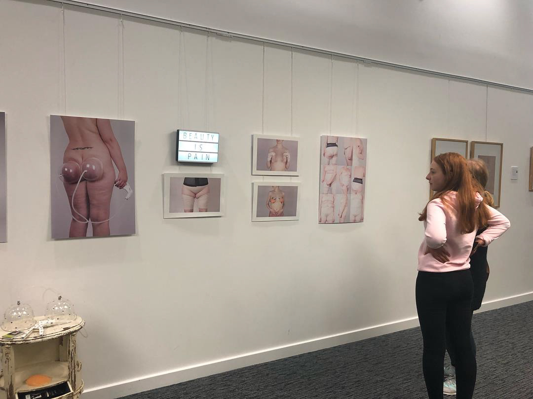 Inverness UHI Beauty is pain, part of the group exhibition, 2018