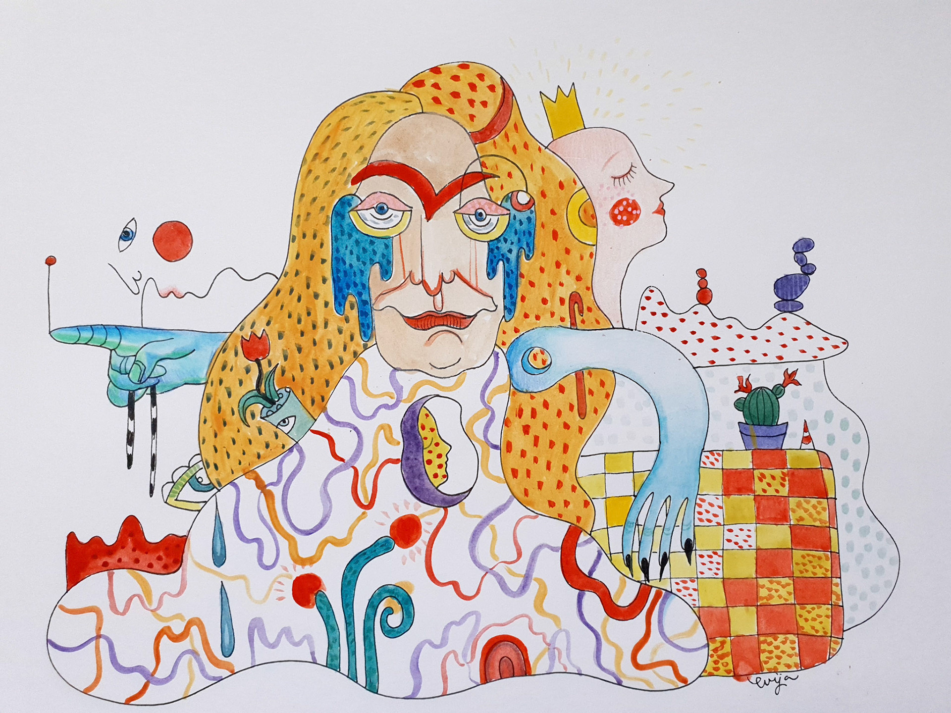 Directions 12x 16 inches pencil on paper (sold)