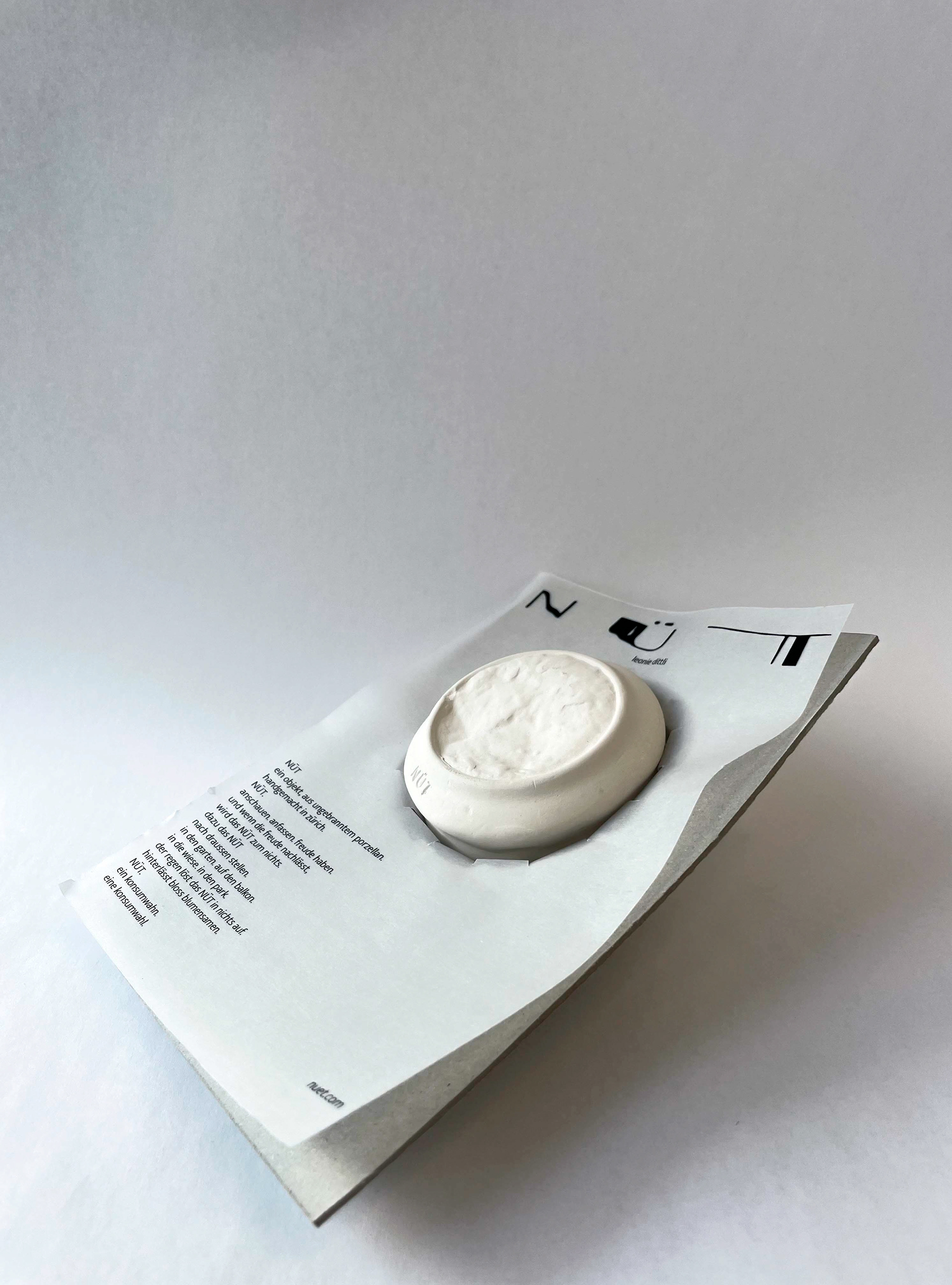 Packaging made out of recycled carton.