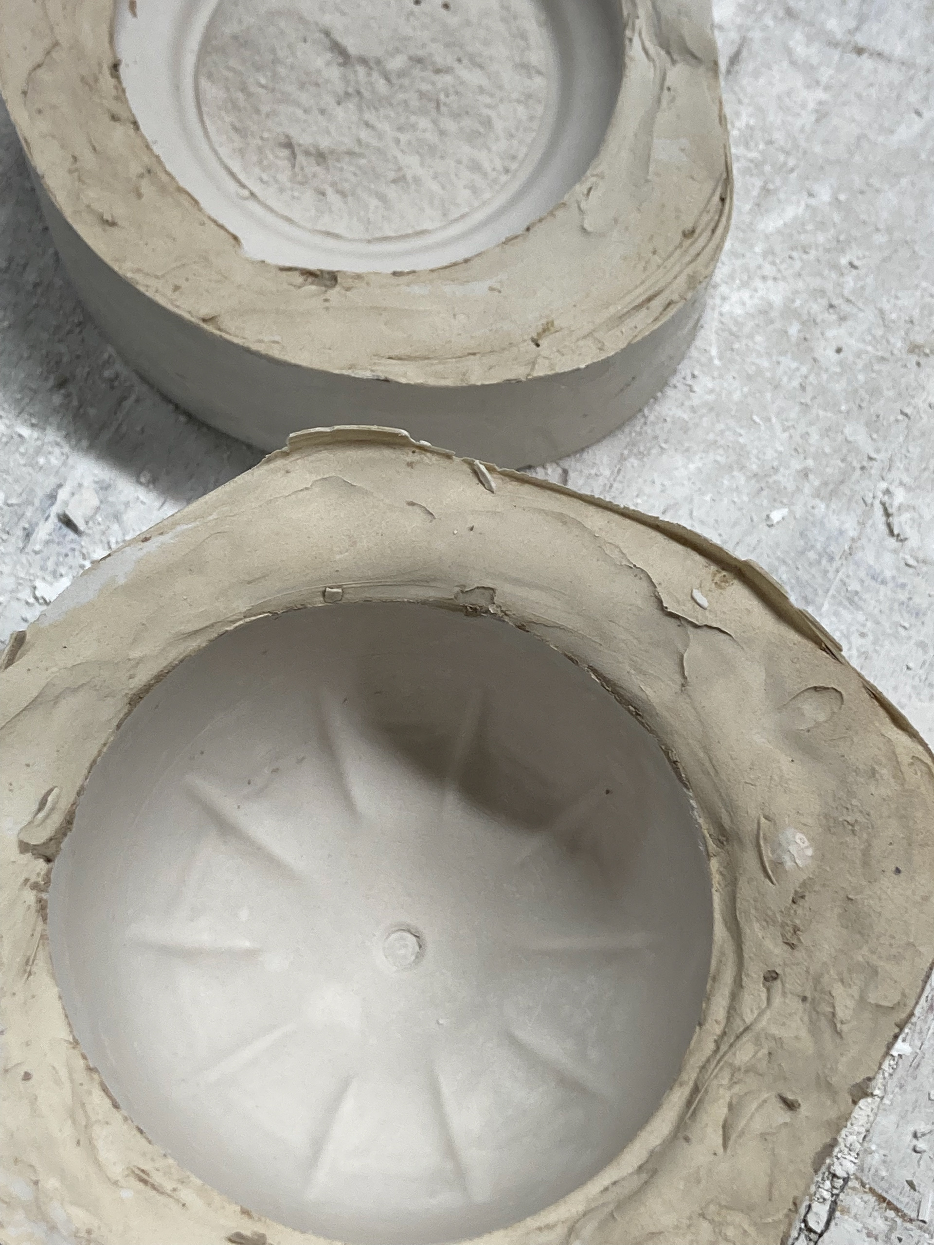 Two plaster moulds were created.