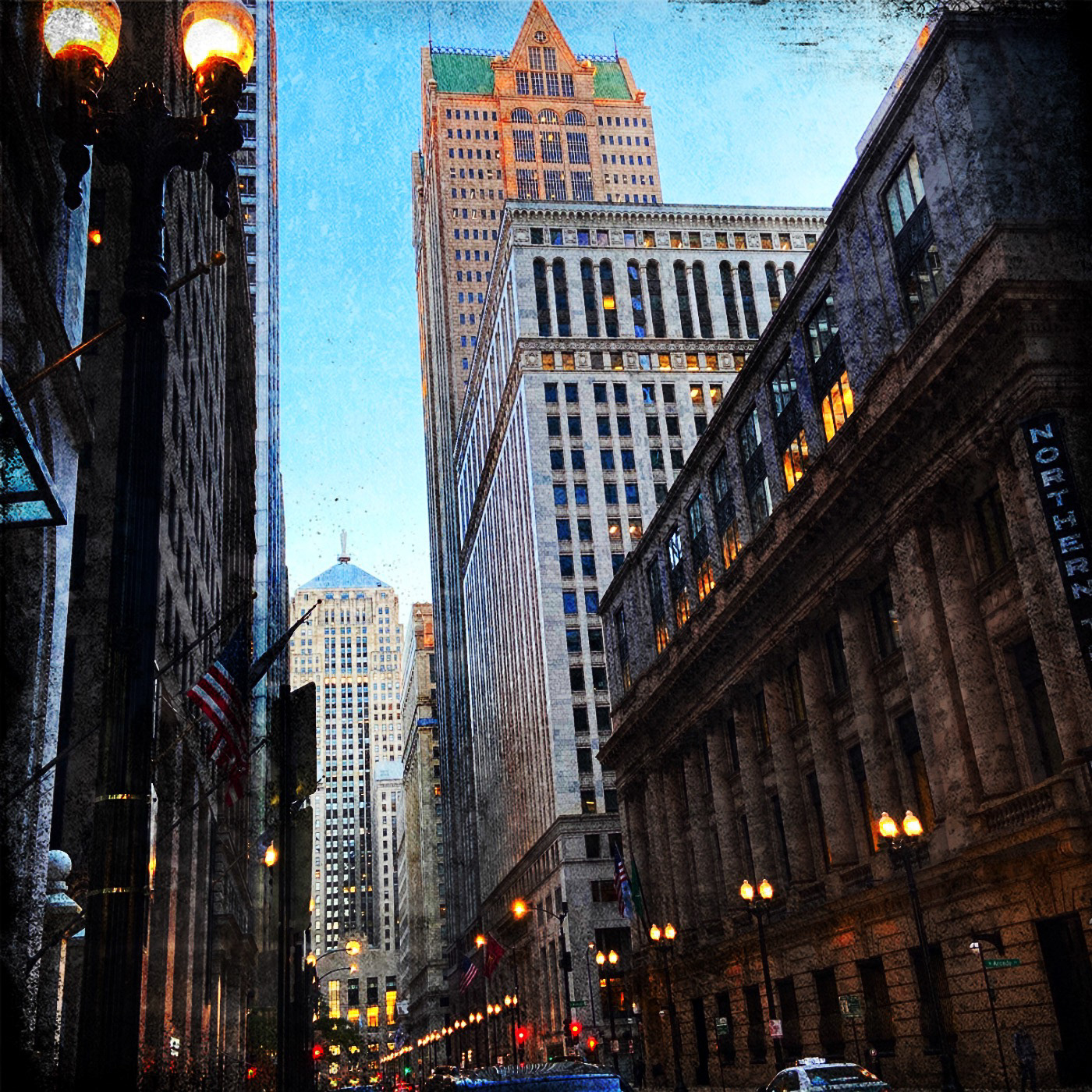 Downtown Chicago, Hipstamatic capture