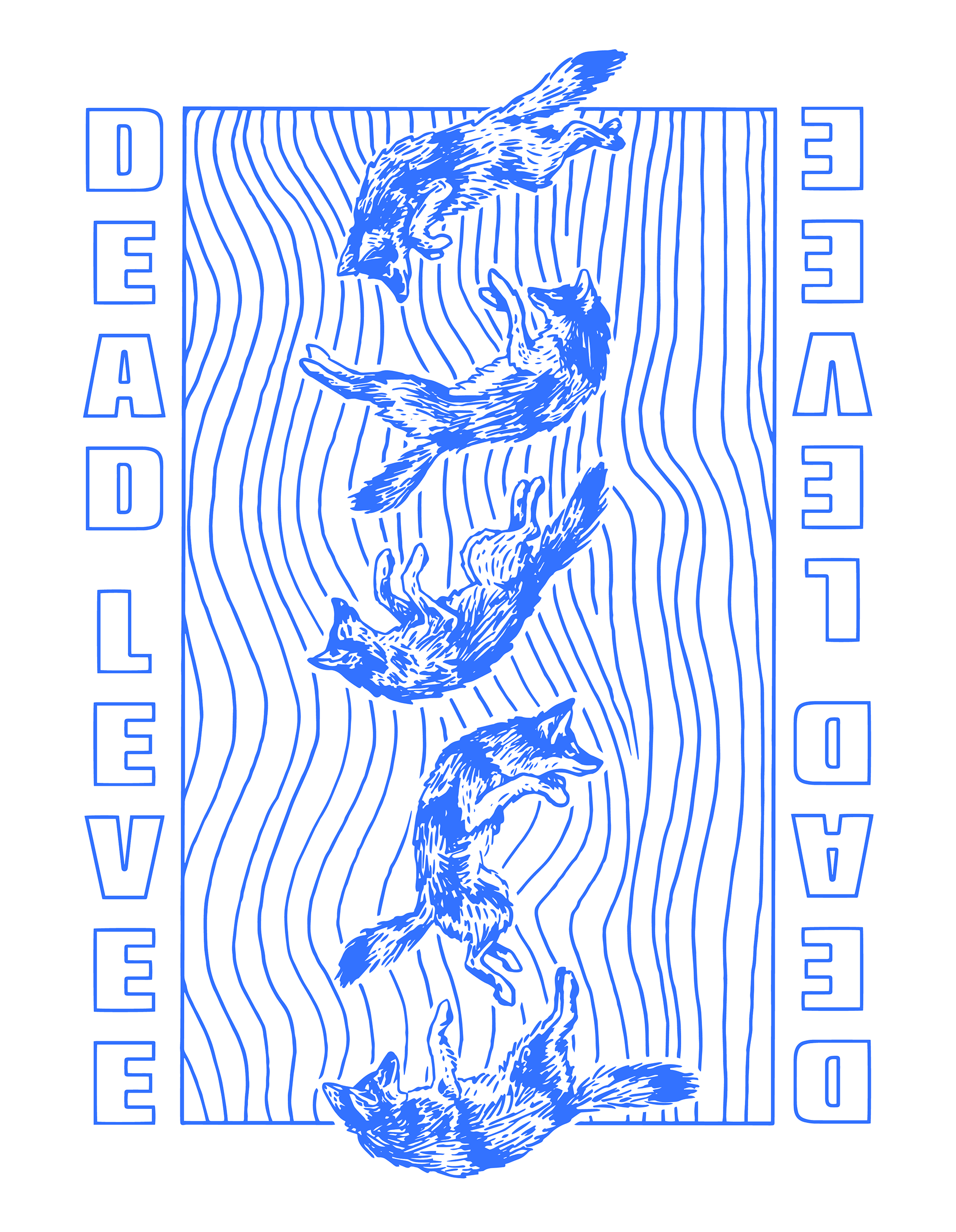 Shirt graphic for the band Dead Levee