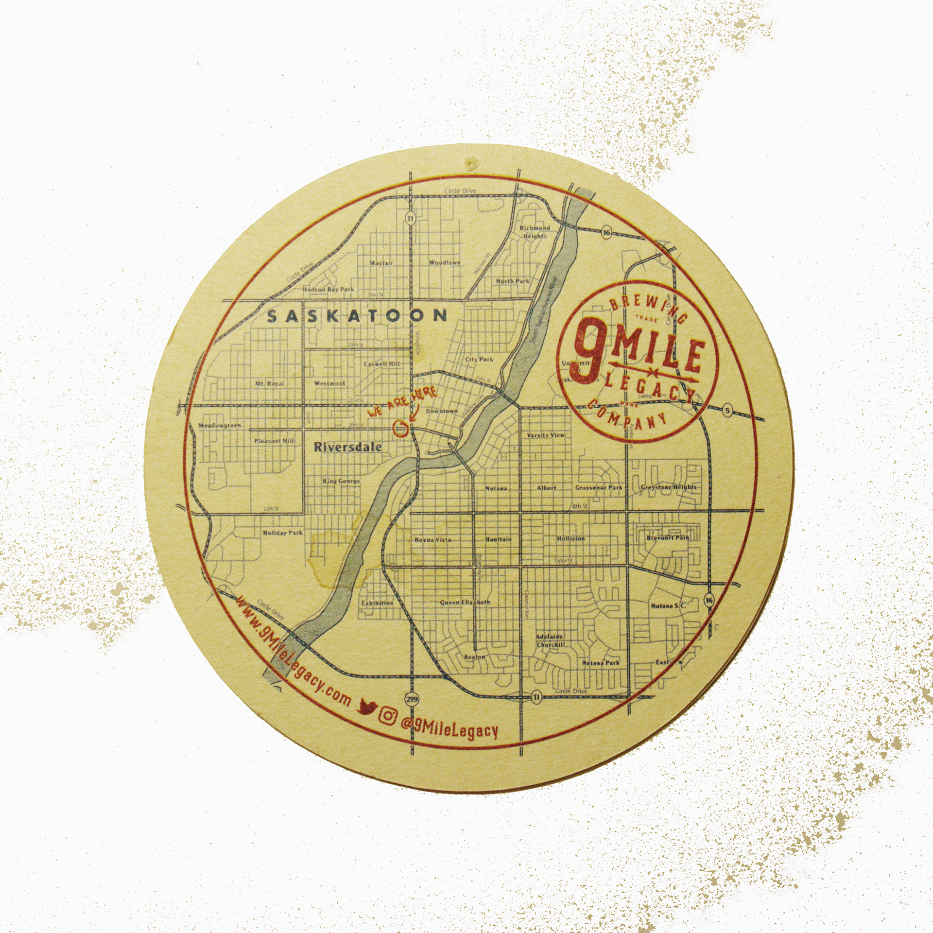 9 Mile Legacy Map Coaster