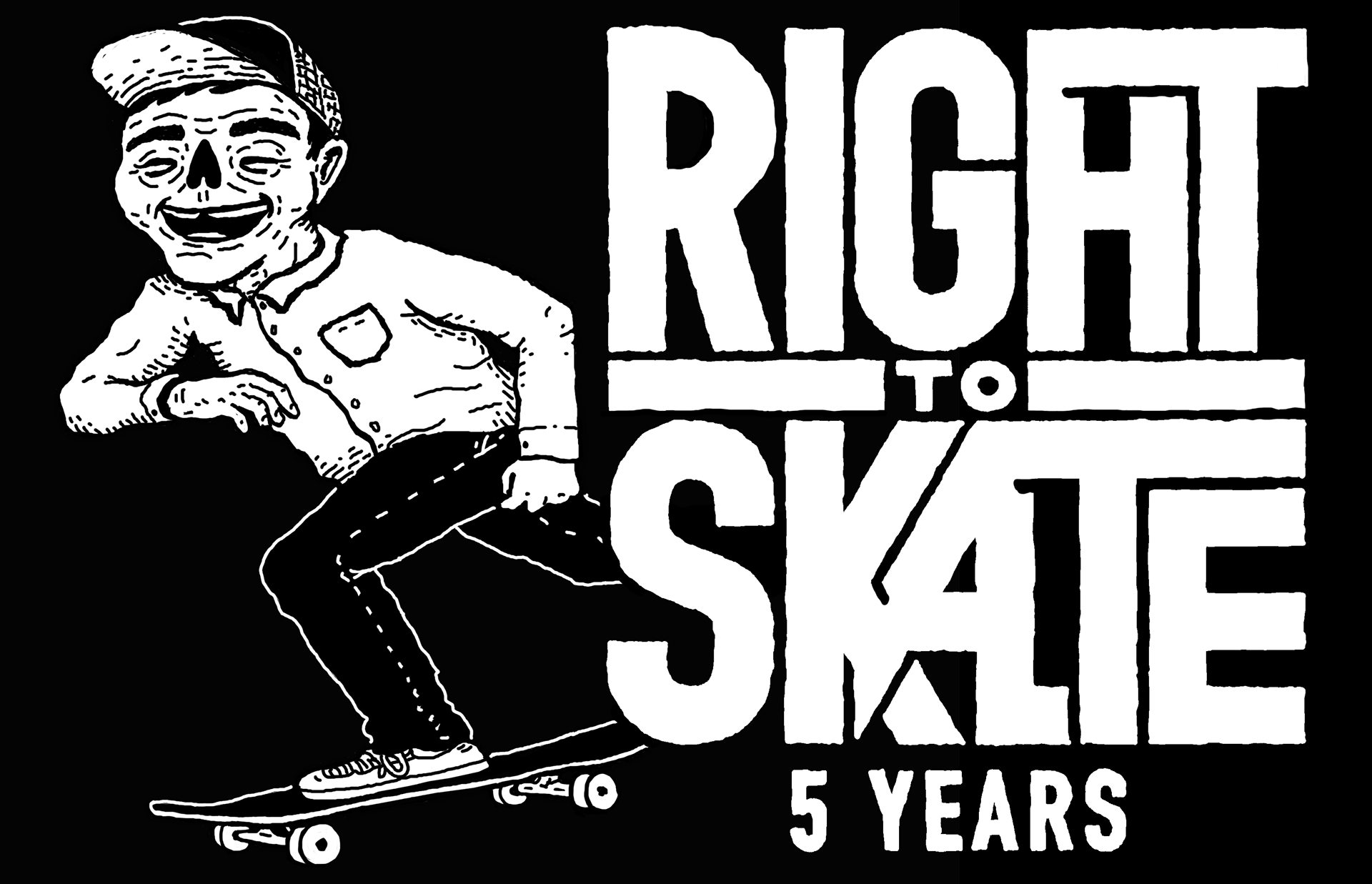 Shirt graphic for Right To Skate