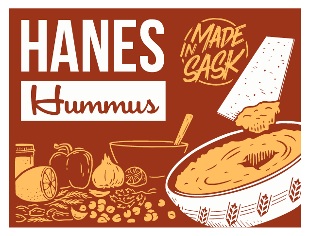 Hanes Hummus Grocery Signage