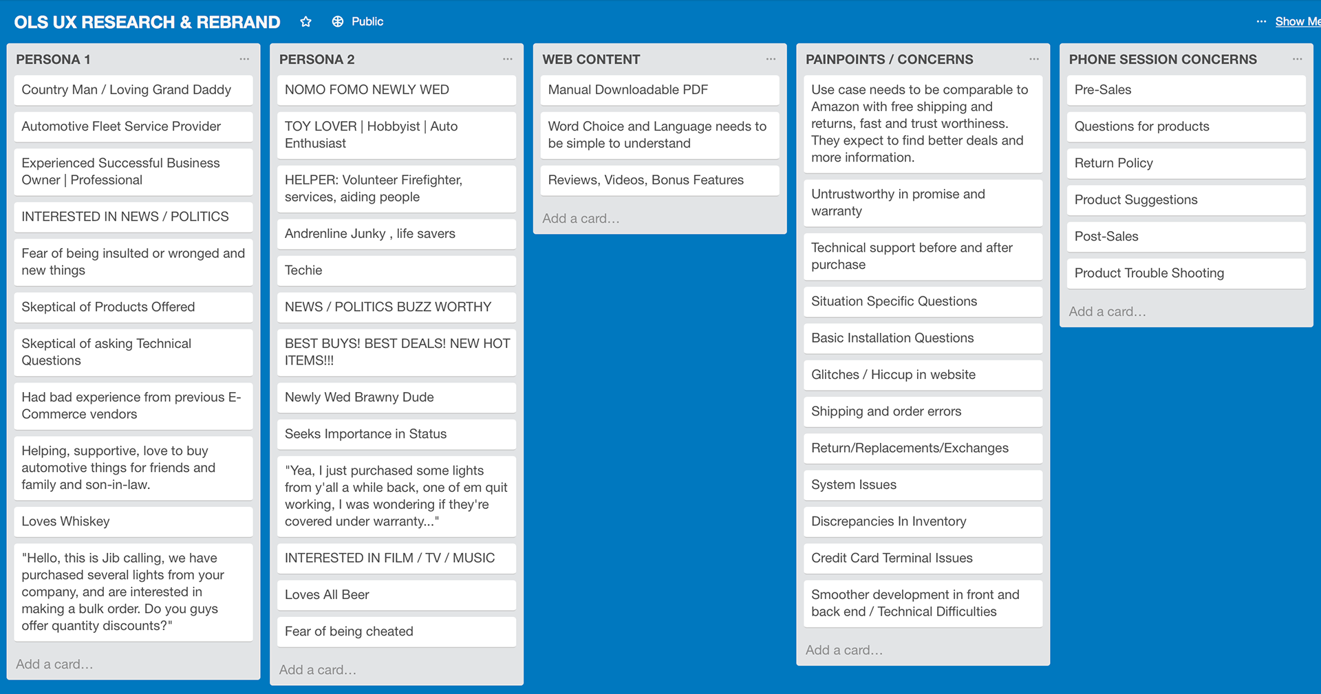 Developing Personas