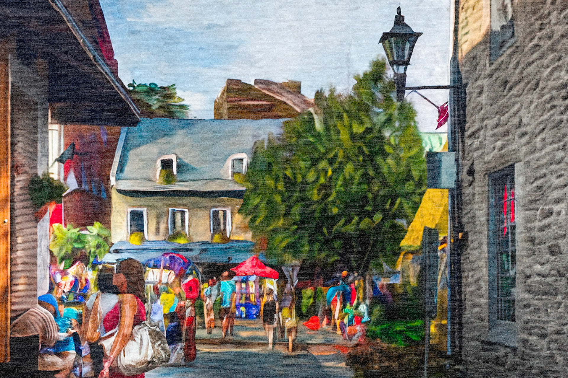 Peinture à l'eau Vieux Montréal