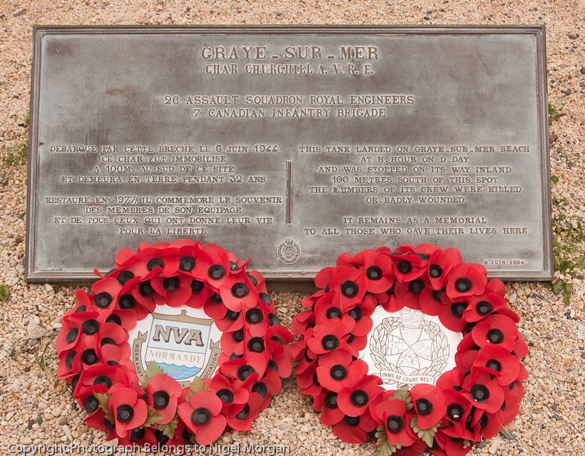 Tank on Graye-Sur-Mer Beach