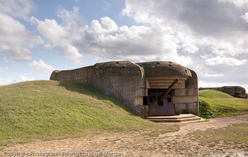 The only remaining German coastal defence battery still in location with guns