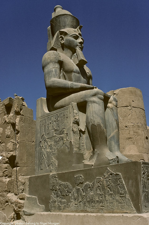 Basalt statue of Ramses II.
