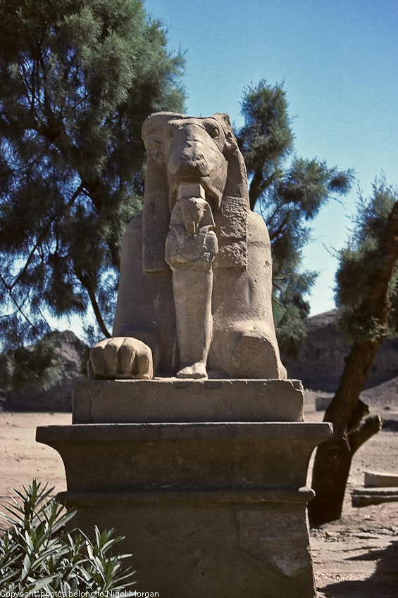 Ram-headed sphinxes. 