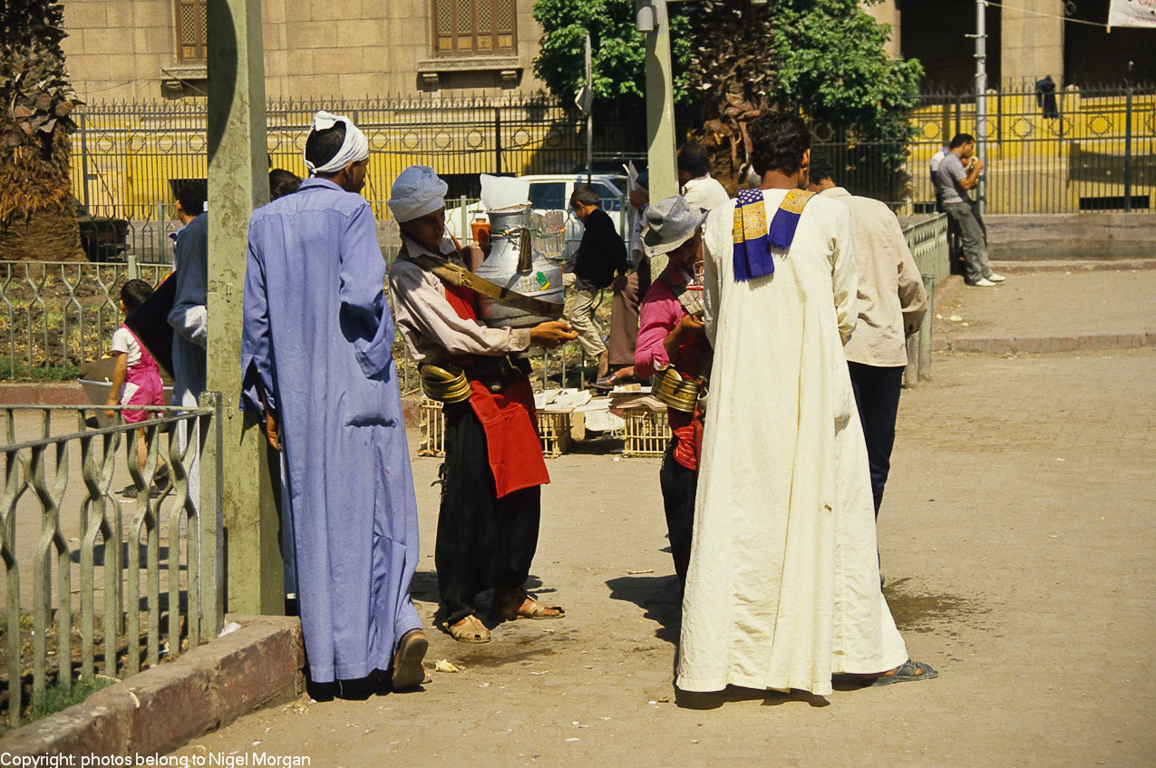 Streets outside the Khan el-Kahlili bazaar cairo.