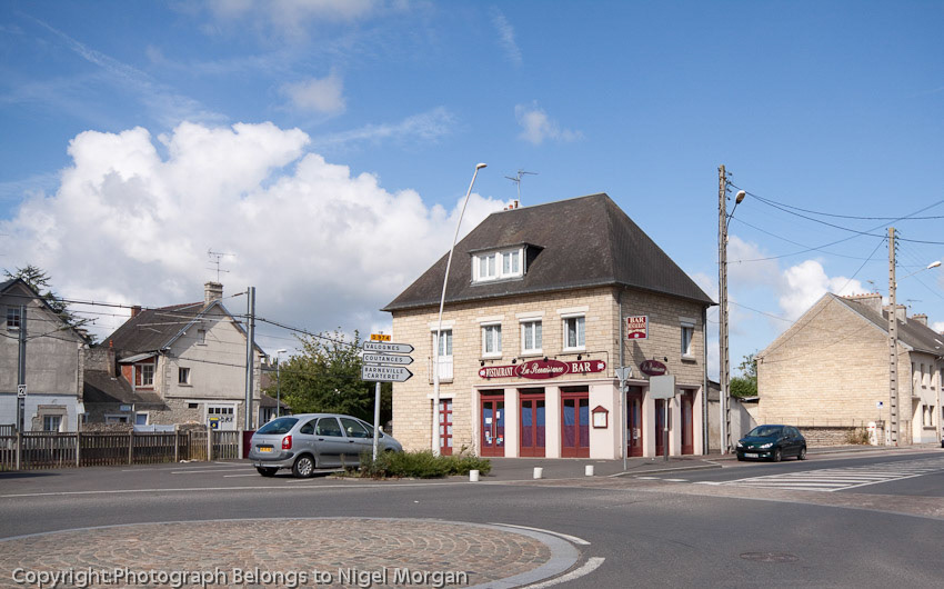 Carentan. The old Desire Ingouf is now Restaurant La Renaissance. This was the aid post that 101st Airborne used, as shown in Band of Brothers episode Carentan