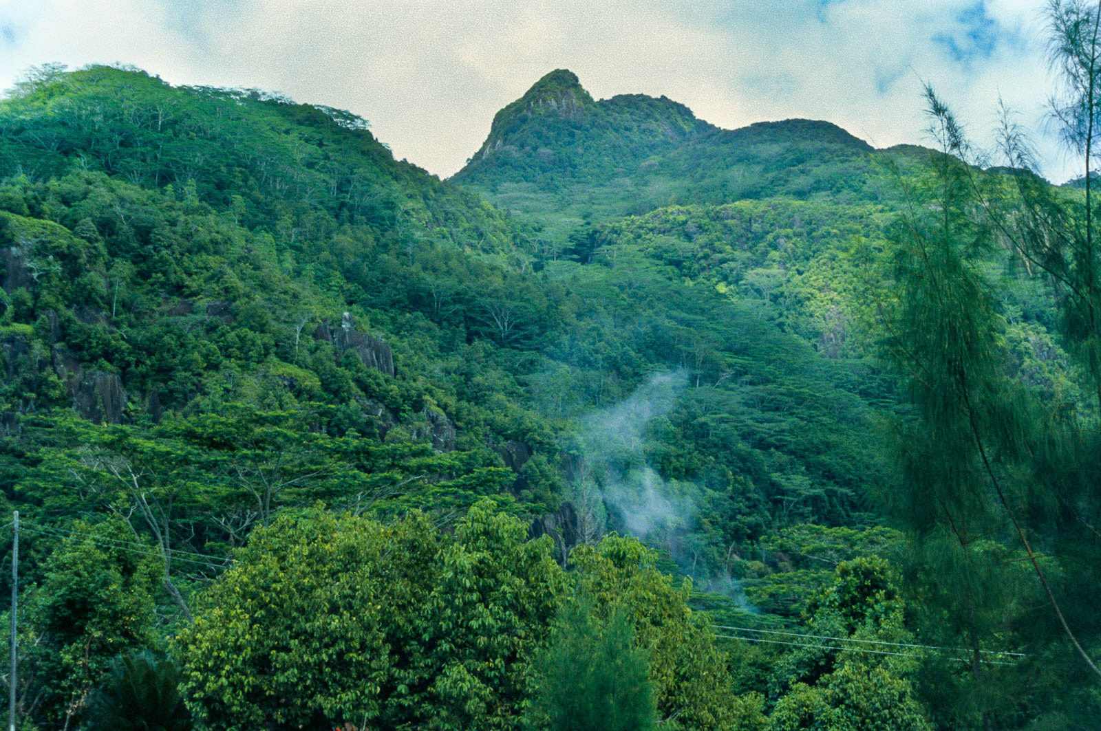 Range of mountains in centre of the Island