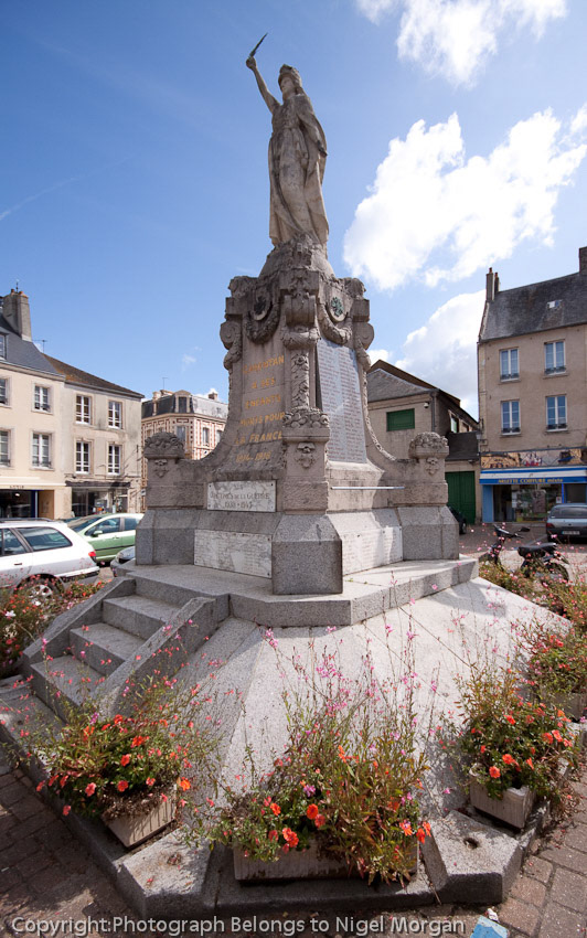Republique Place, centre of Carentan