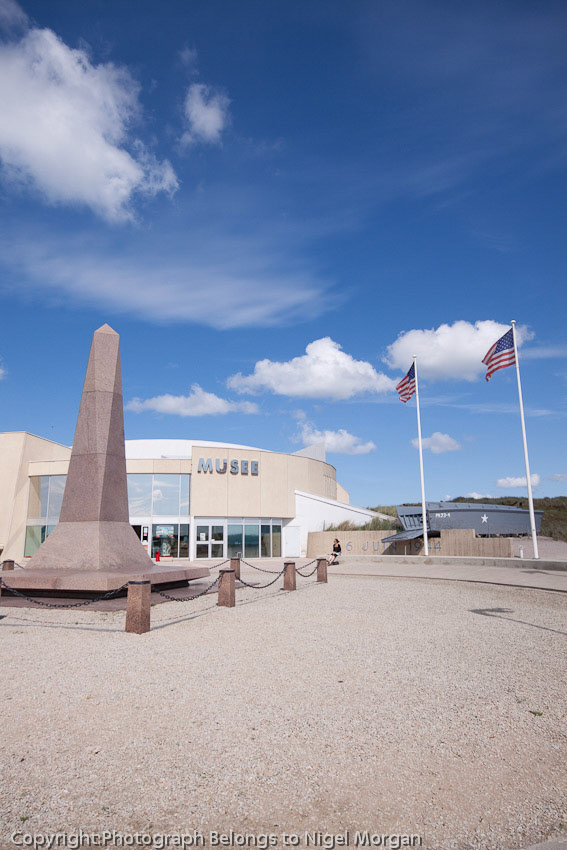 Musee Utah Beach and Monument to the 4th Infantry Division U.S. Opened June 6, 1964 by General Bradley commanding the 1st U.S. Army to Utah and Omaha in 1944.