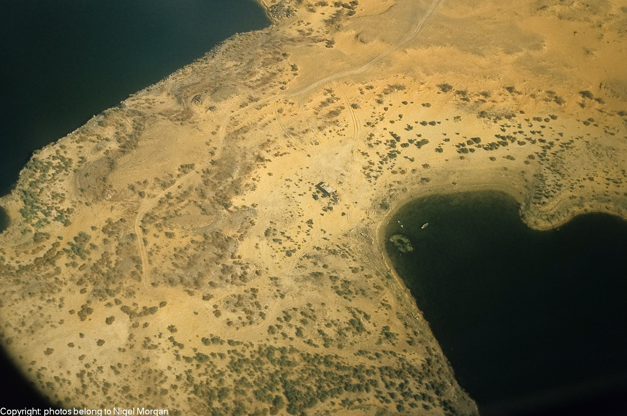 View from plane, flight to Abu Simbel
