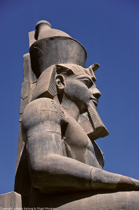 Basalt statue of Ramses II.
