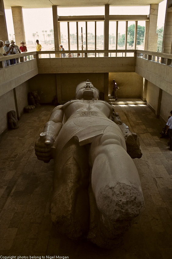 Statue of Ramses II at Memphis. Originally around 13m high