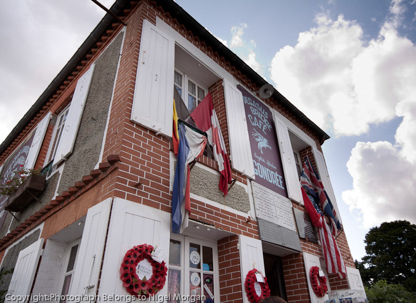 Cafe Gondree - Pegasus Bridge. Owners in 1944, George &amp; Therese Gondree