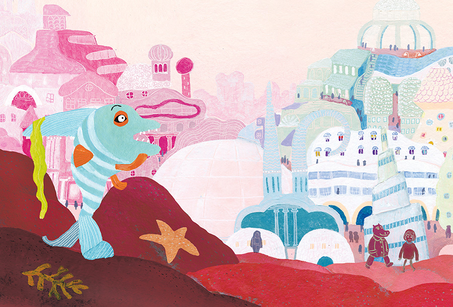 In the belly of the big fish was a town
