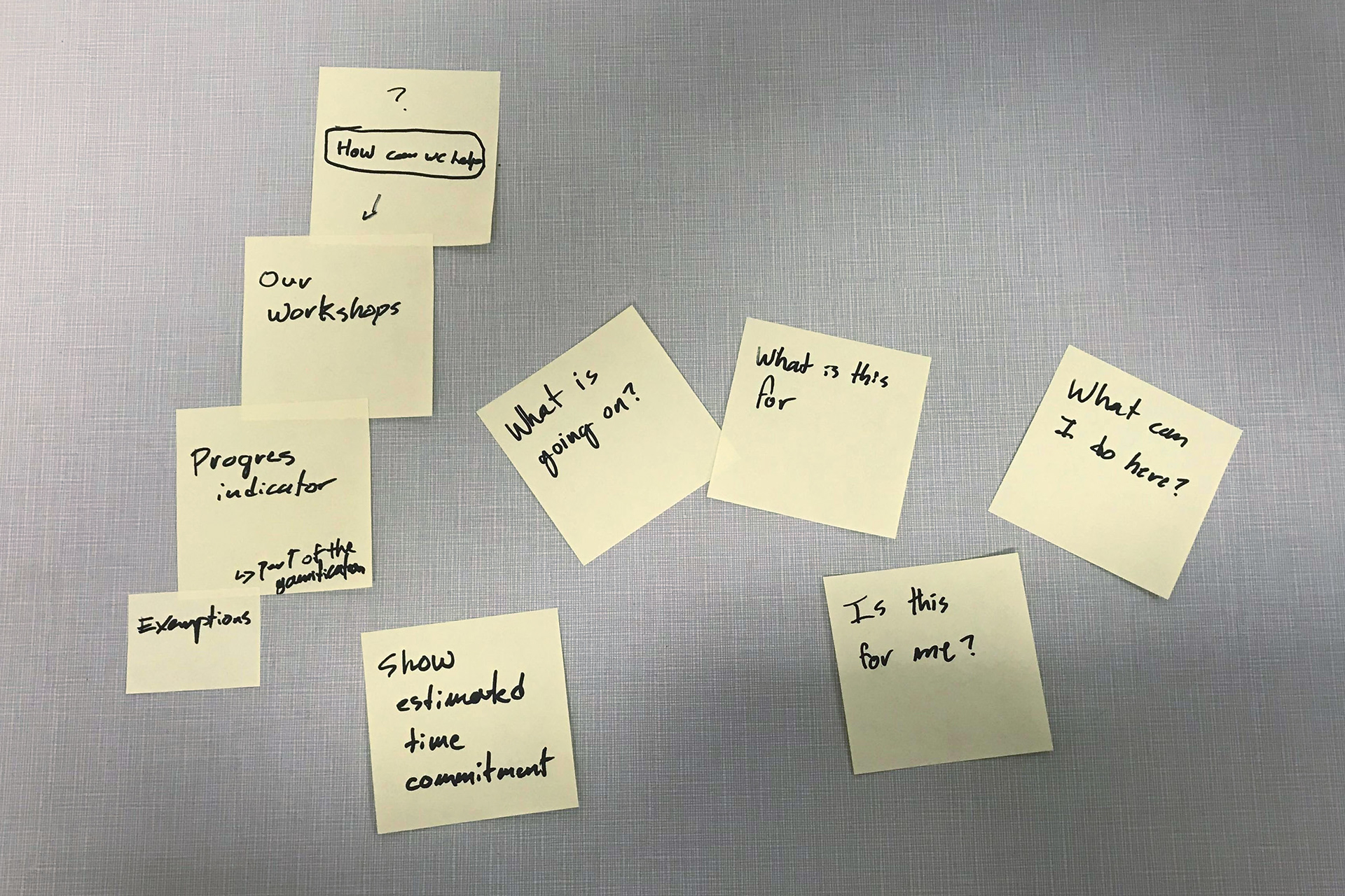 Rough user flow ideation (continued)