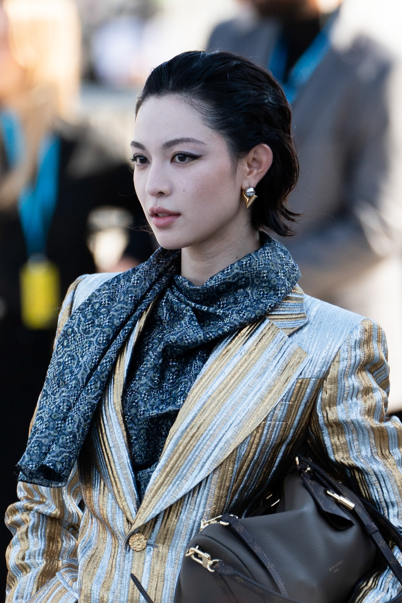 Chinese Actress Zhong Chuxi at Dior show during Paris Fashion Week, Octorber 2025