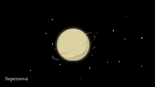 an animated gif of an illustrated supernova.