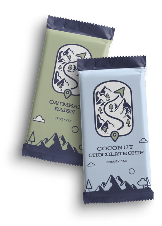 Mockup of two energy bars.