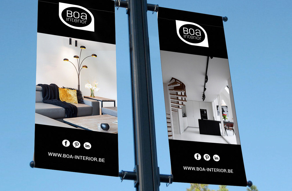 afbeelding van een vlag met interieur projecten van boa interior