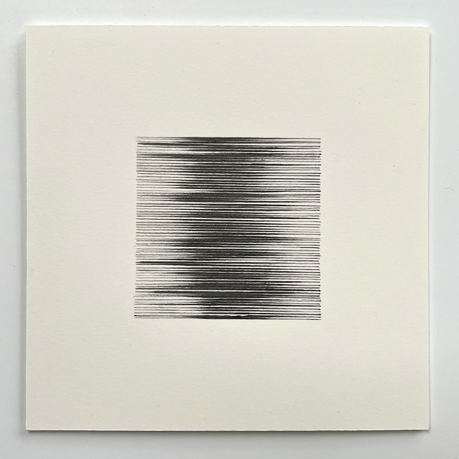 69 lines, 12th October, 8b pencil on paper