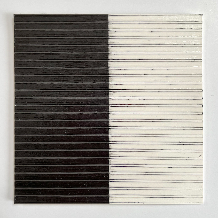 74 lines, 17th October, graphite pencil and acrylic medium on paper