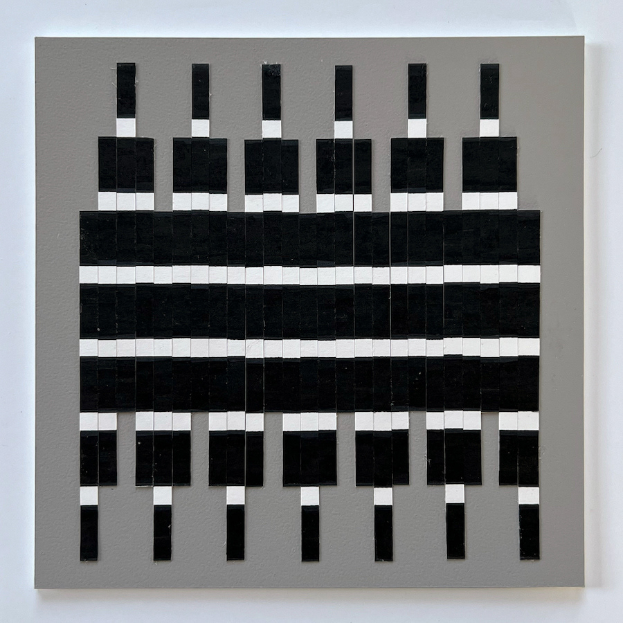 125 lines, 7th December, marker on paper strips
