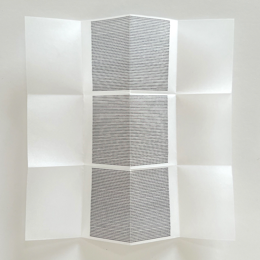 282 lines, 12th May, rotring pen on tracing paper