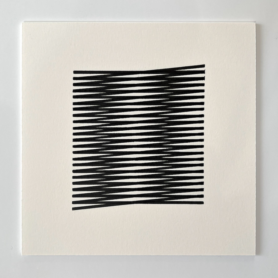 44 lines, 17th September, marker pen on paper