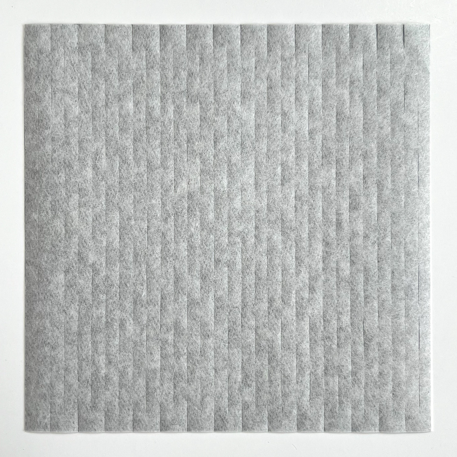 319 lines, 18th June, 319 cuts in Wenzhou rice-paper, 15 x 15 cm.