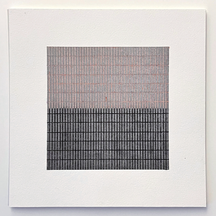165 lines, 16th January, oil pastel on paper