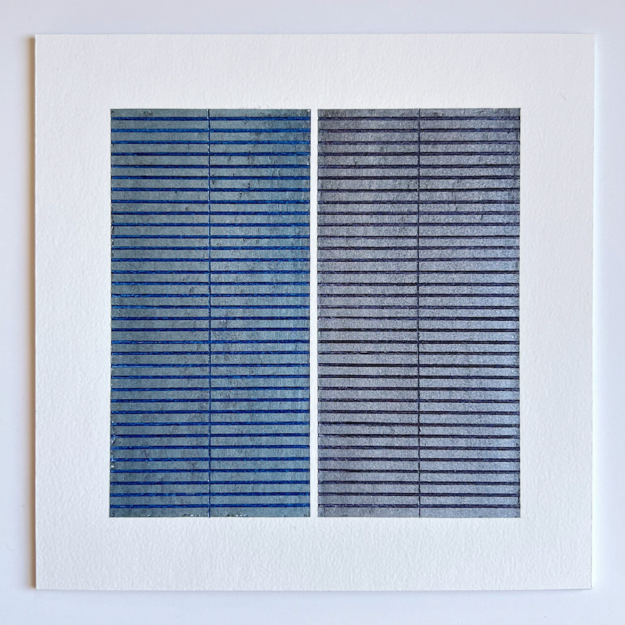 140 lines, 22nd December, oil pastel on paper