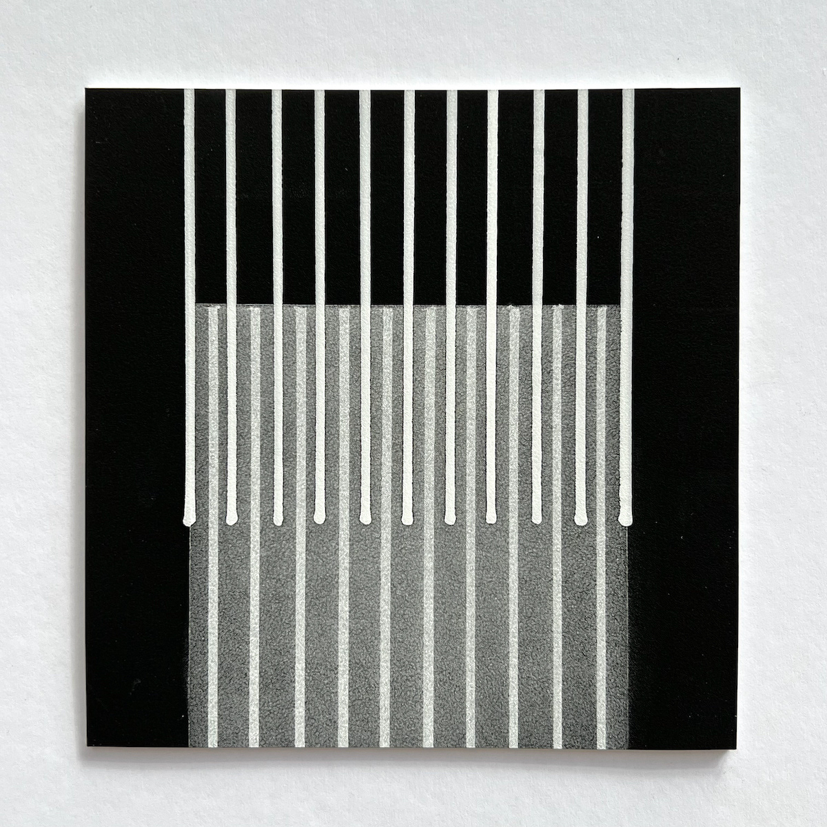 21 lines, 25th August, chalk marker on paper