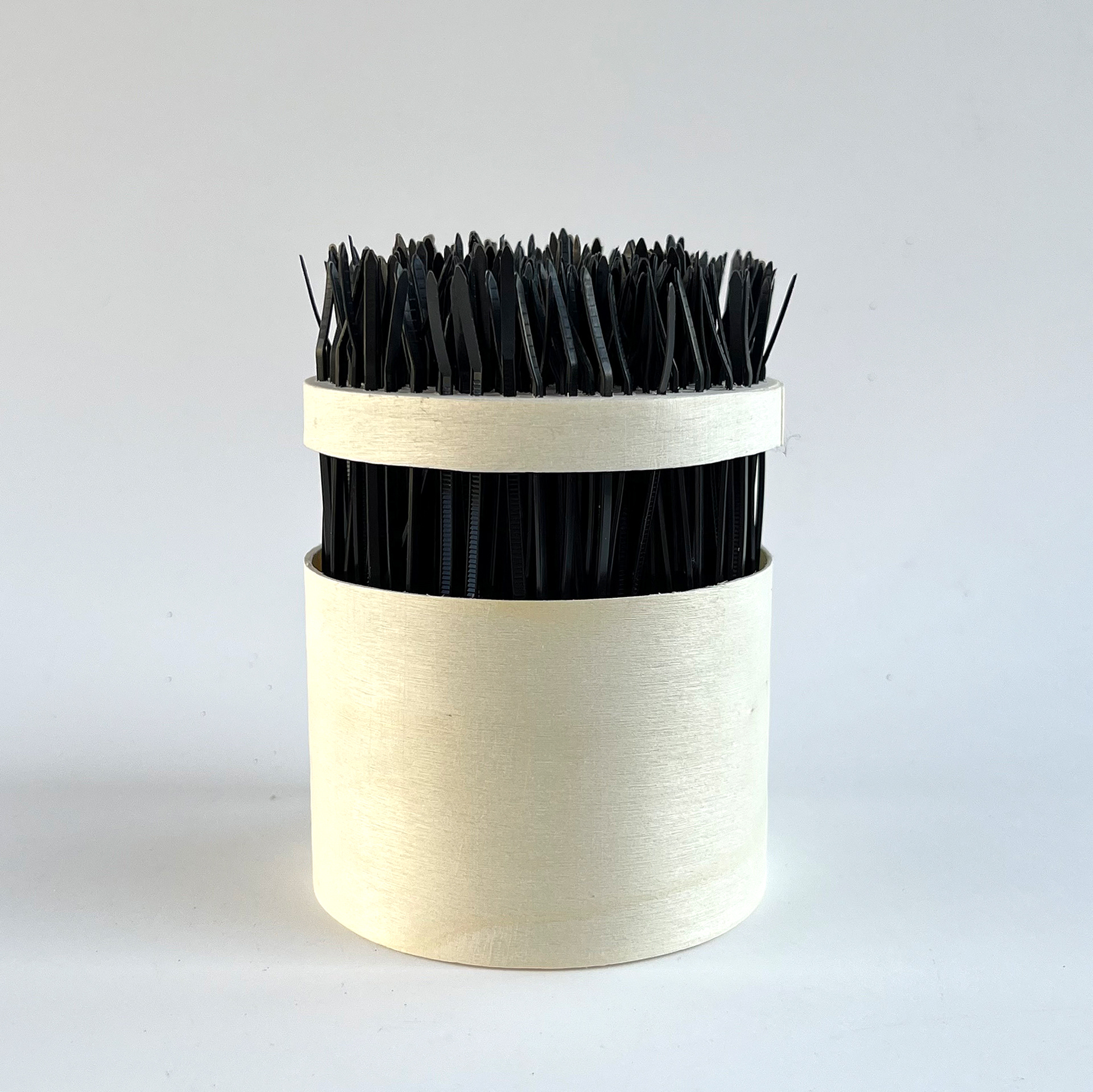 329 lines, 28th June, 329 tie wraps in a small box. Total height 12cm