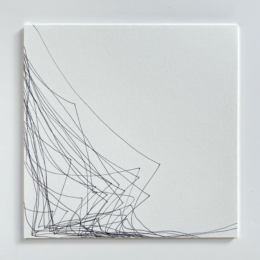 29 lines, 2nd September, pen on paper