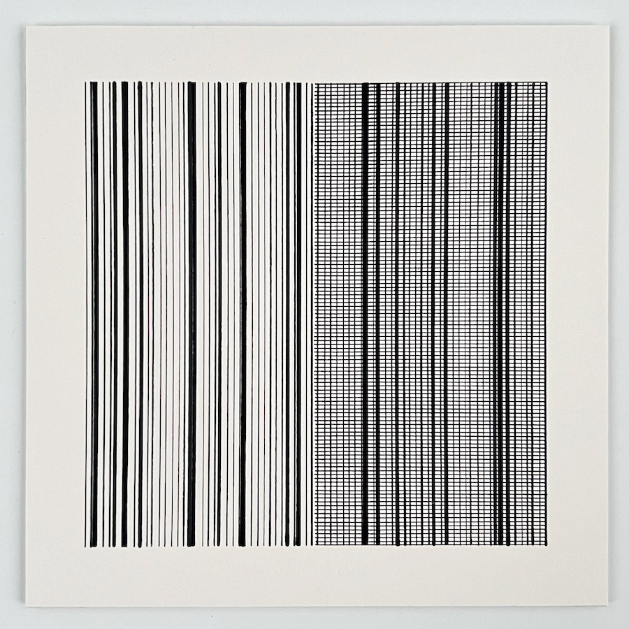 197 lines varying from 0.05 to 8mm, 17th February, on paper