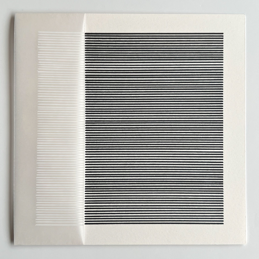 158 lines, 9th January, white marker on tracing paper and black marker on paper