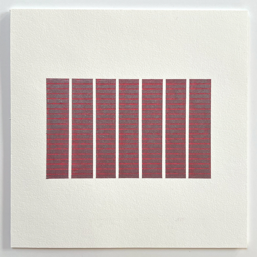 273 lines, 3rd May, oil pastel on paper