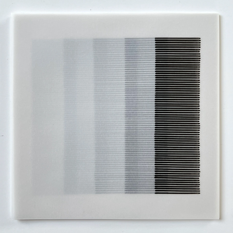 355 lines, 24th July, fineliners and markers ranging from 0.05 to 1 mm on five sheets of tracing paper
