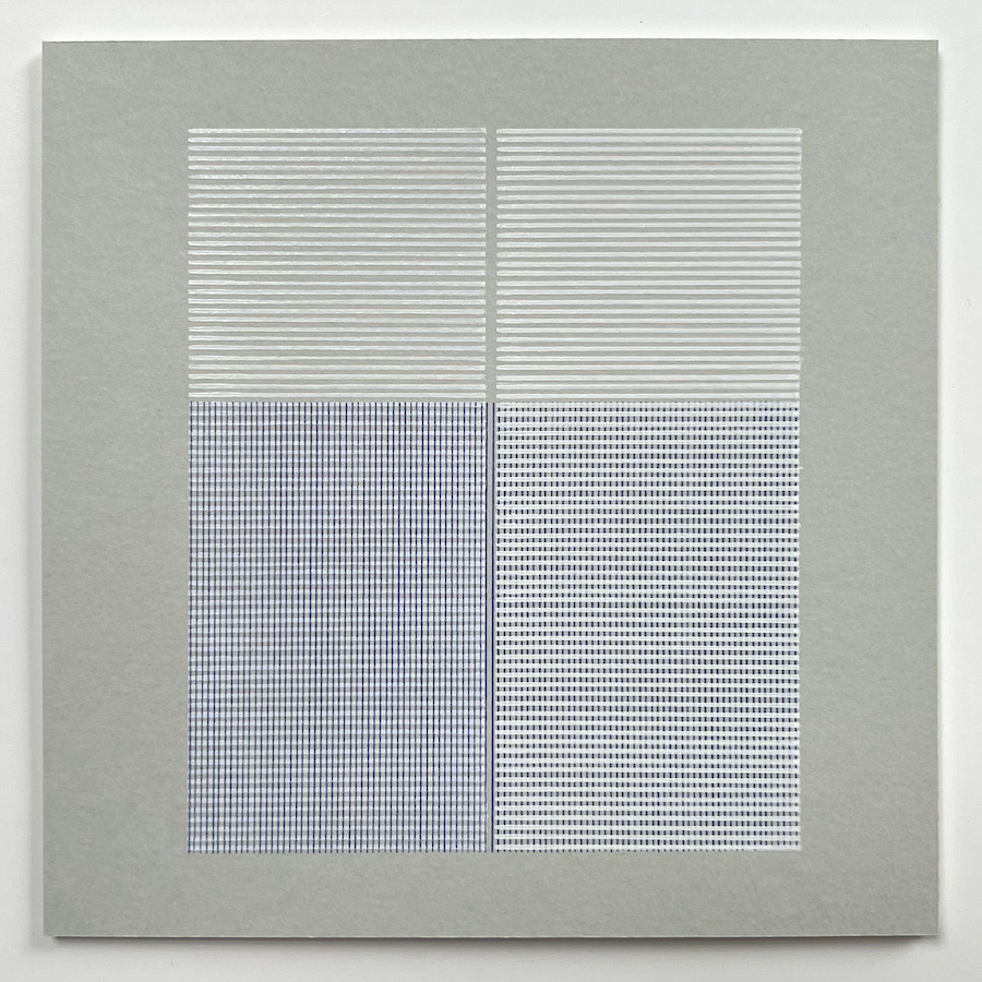 257 lines, 17th April, white marker and bic pen on paper
