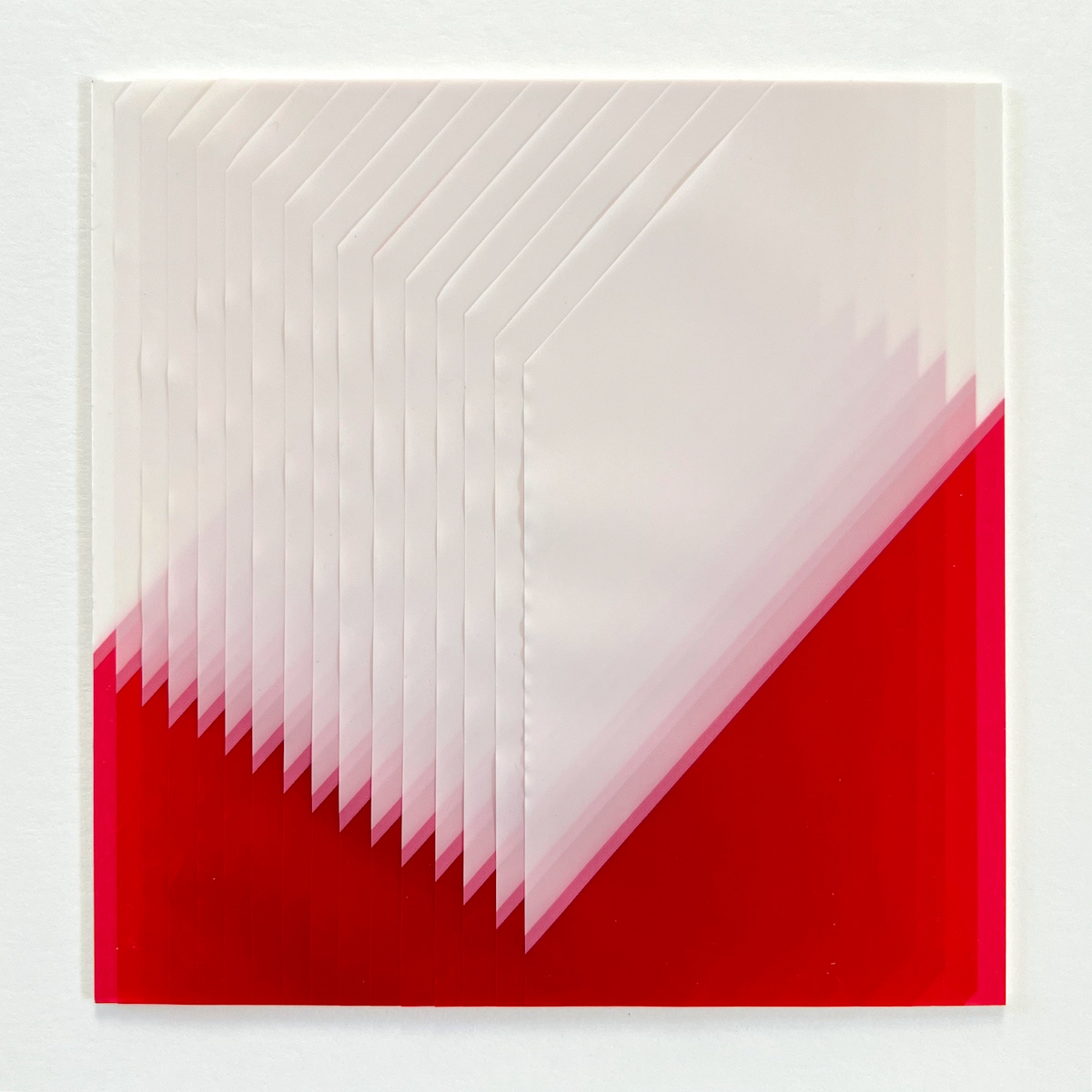 16 lines, 20th August, barrier tape on mount board